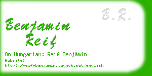 benjamin reif business card